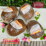 Pork Bali Aroma ham BLACKPEPPER HAM lada hitam frozen whole cut half +/- 2.3 kg/pc (price/kg)